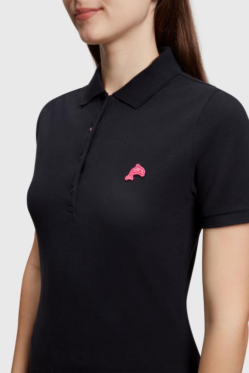 Polos Black Women Esprit Dolphin Tennis Club Classic Polo V48Z493