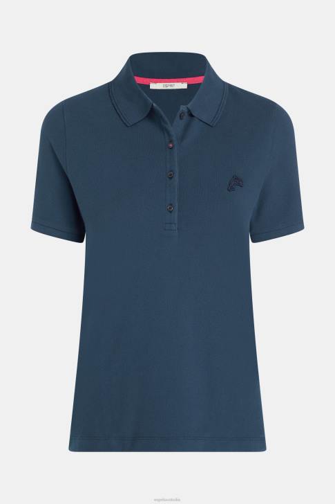 Polos Navy Women Esprit Dolphin Tennis Club Classic Polo V48Z496