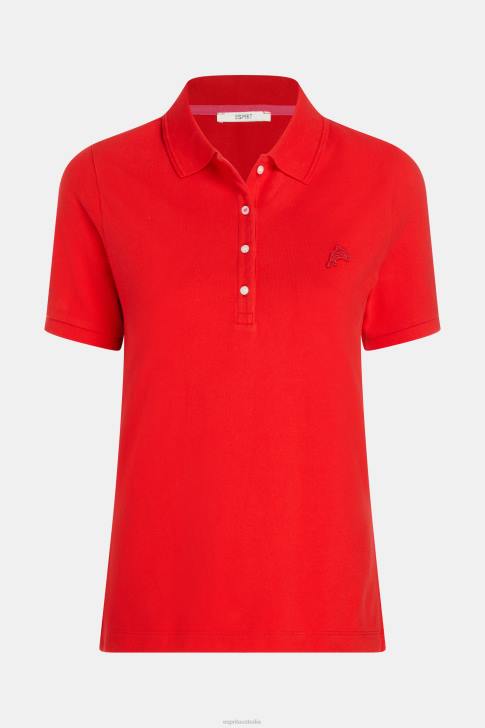 Polos Red Women Esprit Dolphin Tennis Club Classic Polo V48Z498