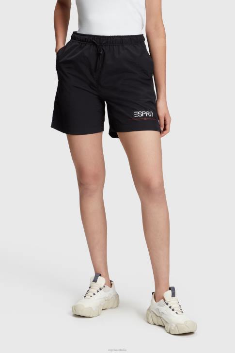 Shorts Black Women ESPRIT x Rest & Recreation Capsule Windbreaker Shorts V48Z474
