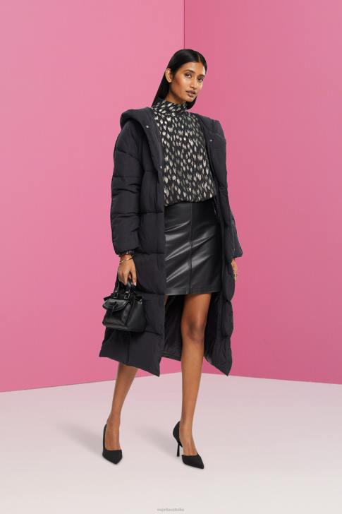 Skirts Black Women Esprit Faux leather mini skirt V48Z400