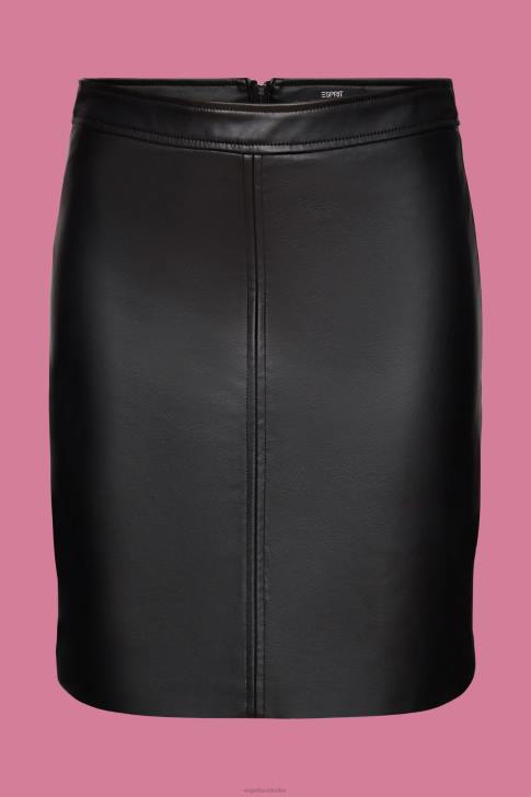 Skirts Black Women Esprit Faux leather mini skirt V48Z400