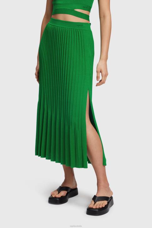 Skirts Green Women Esprit Pleated midi skirt V48Z389