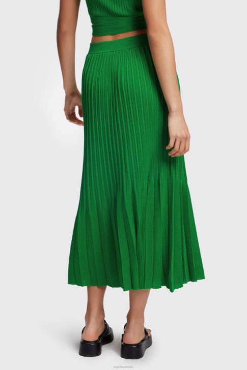Skirts Green Women Esprit Pleated midi skirt V48Z389