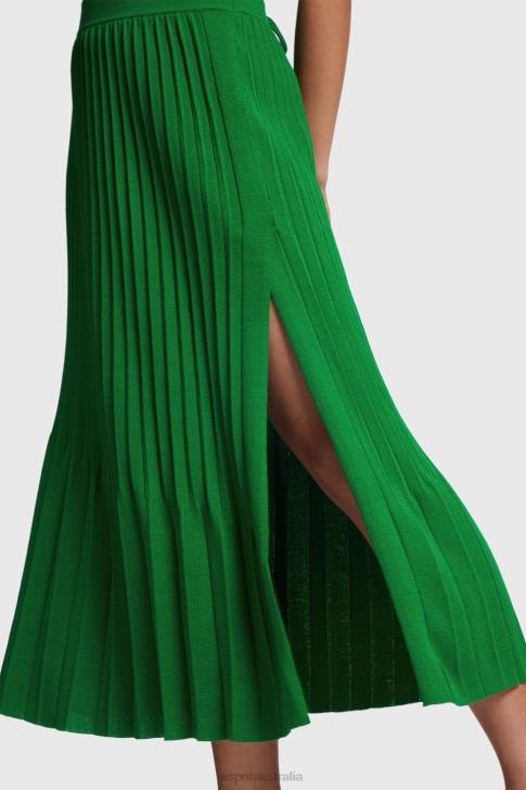 Skirts Green Women Esprit Pleated midi skirt V48Z389