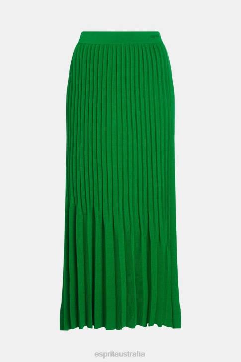 Skirts Green Women Esprit Pleated midi skirt V48Z389