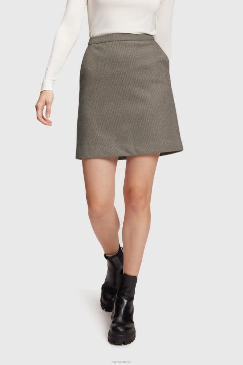 Skirts Gunmetal Women Esprit Two-tone skirt V48Z520