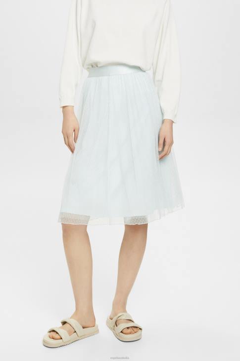 Skirts Light Aqua Green Women Esprit Midi skirt with glitter effect V48Z268