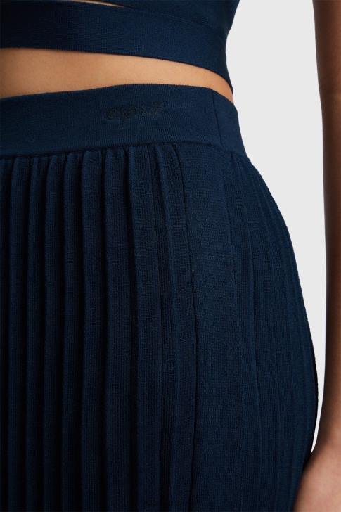 Skirts Navy Women Esprit Pleated midi skirt V48Z390