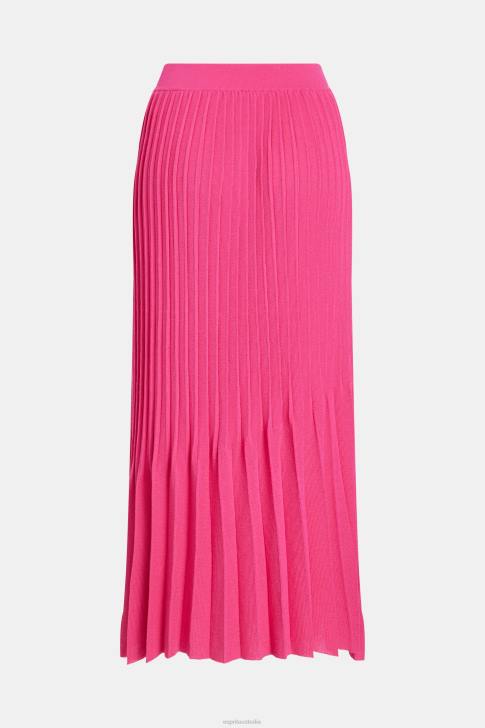 Skirts Pink Fuchsia Women Esprit Pleated midi skirt V48Z391