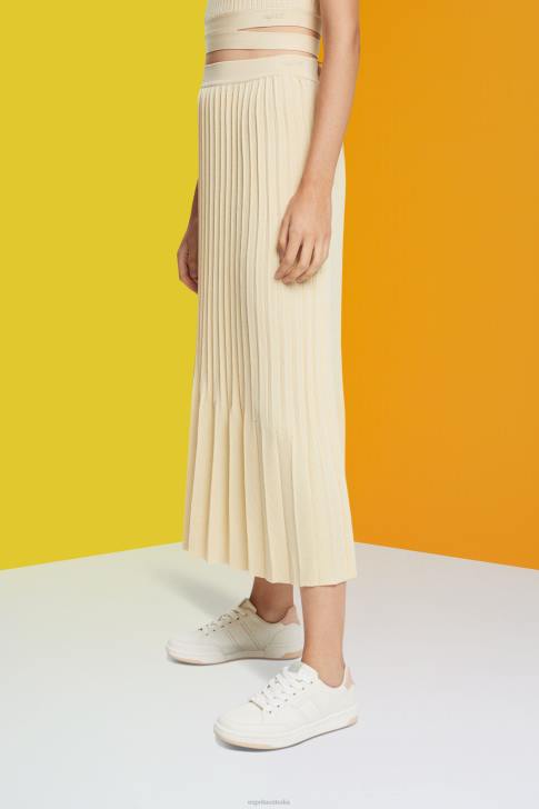 Skirts Sand Women Esprit Pleated midi skirt V48Z483