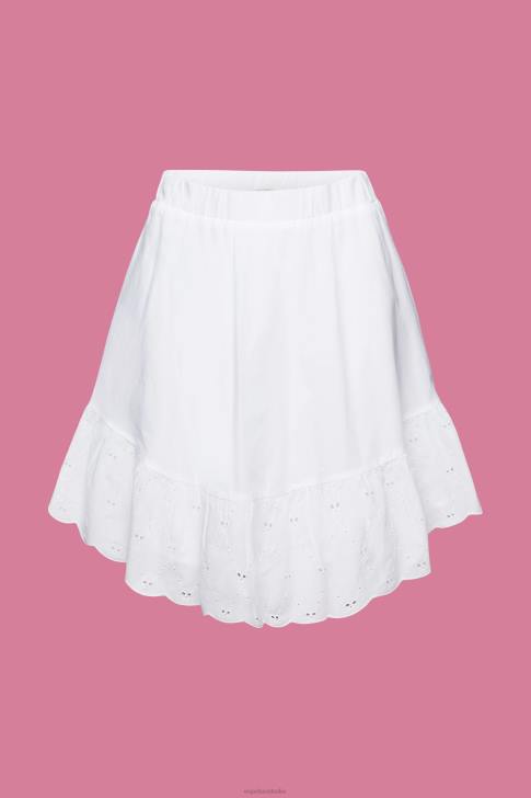 Skirts White Women Esprit Skirts light woven V48Z114