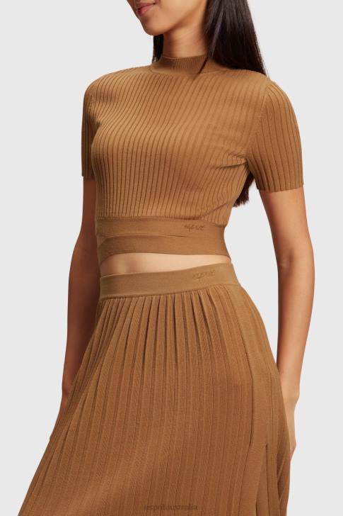 Sweaters Brown Women Esprit Pleated top V48Z375