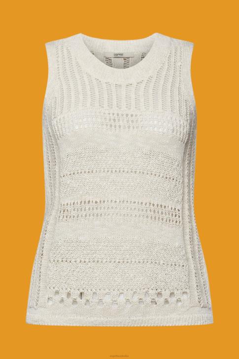 Sweaters Ice Women Esprit Mouline sleeveless jumper, cotton blend V48Z107