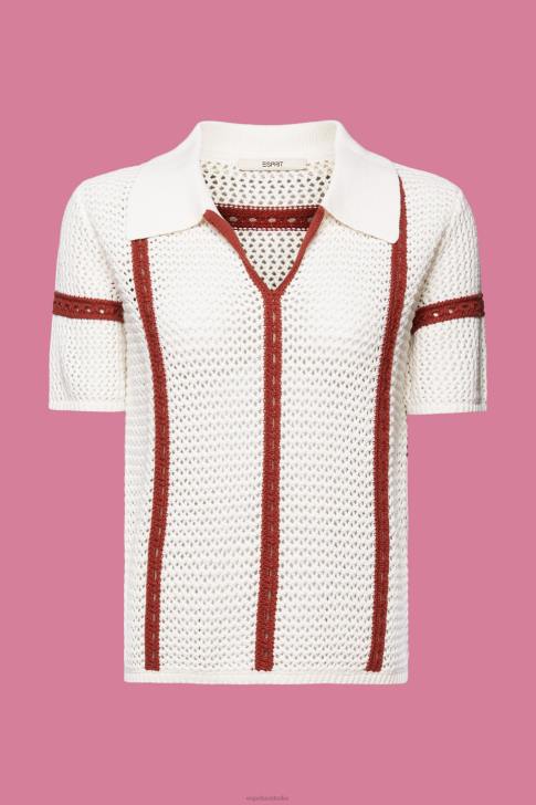 Sweaters Ice Women Esprit Short-sleeved polo jumper V48Z105
