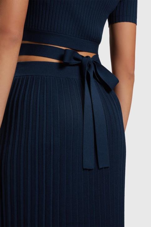 Sweaters Navy Women Esprit Pleated top V48Z378