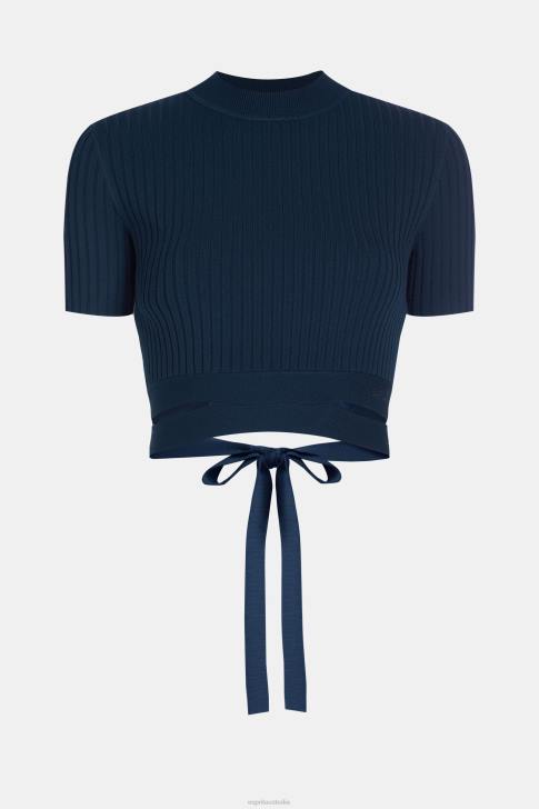 Sweaters Navy Women Esprit Pleated top V48Z378