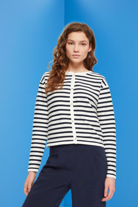 Sweaters Navy Women Esprit Striped cardigan V48Z448