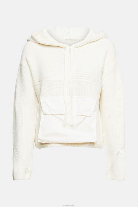 Sweaters Off White Women Esprit Knit hooded jumper V48Z563