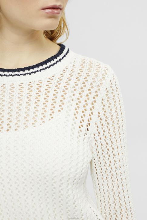 Sweaters Off White Women Esprit Organic cotton structured jumper V48Z275
