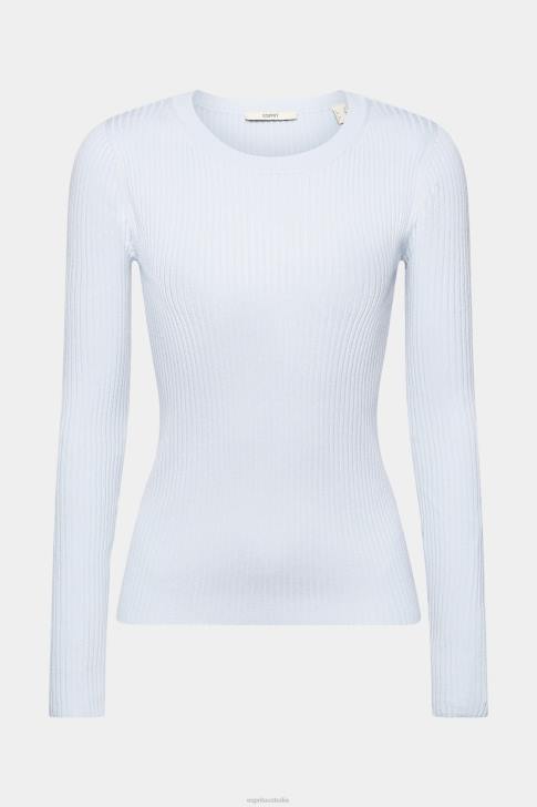 Sweaters Pastel Blue Women Esprit Ribbed jumper V48Z274