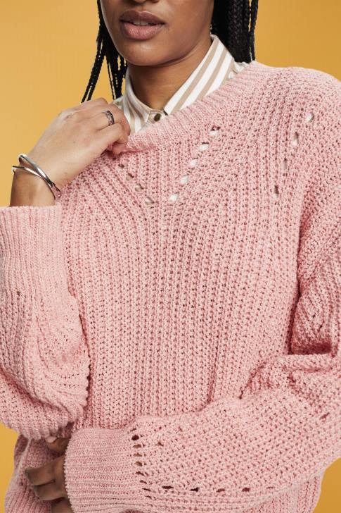Sweaters Pink Women Esprit Cable knit jumper V48Z273