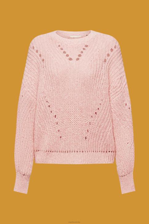 Sweaters Pink Women Esprit Cable knit jumper V48Z273