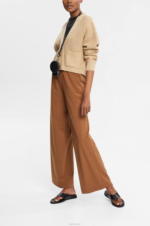 Sweaters Sand Women Esprit Chunky-knit cotton blend cardigan V48Z392