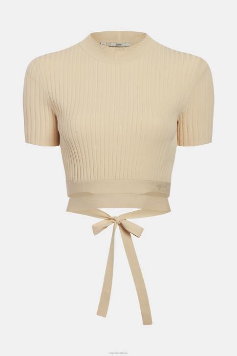 Sweaters Sand Women Esprit Pleated top V48Z376