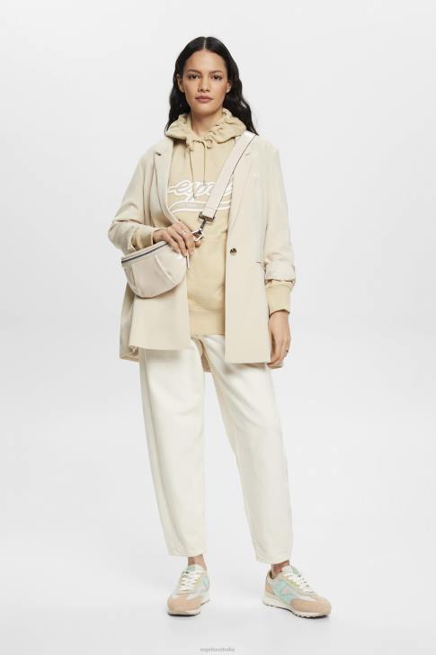 Sweatshirts & Hoodies Beige Women Esprit Logo print hoodie V48Z169