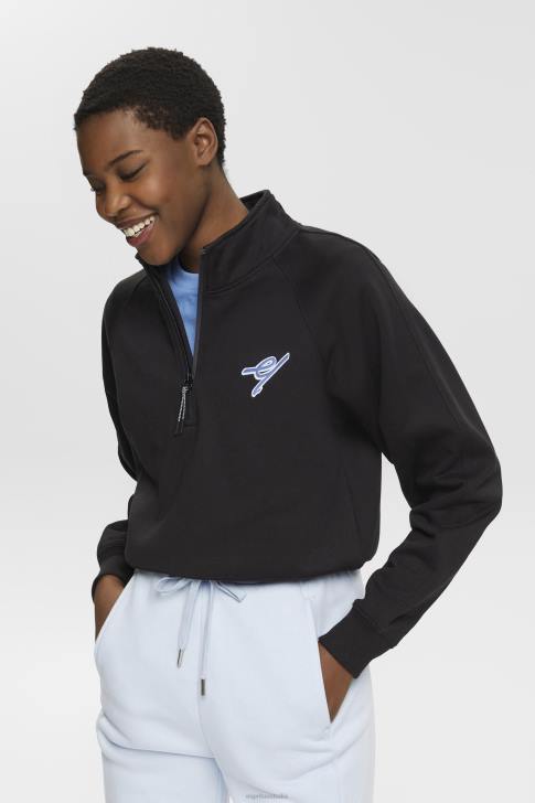 Sweatshirts & Hoodies Black Women Esprit Half-zip sweatshirt V48Z158