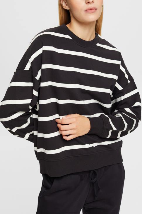 Sweatshirts & Hoodies Black Women Esprit Striped sweatshirt V48Z521