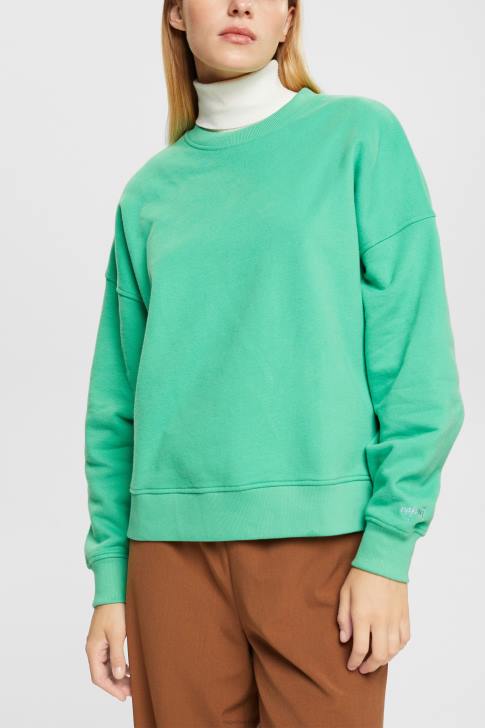 Sweatshirts & Hoodies Green Women Esprit Relaxed Fit Sweatshirt V48Z524