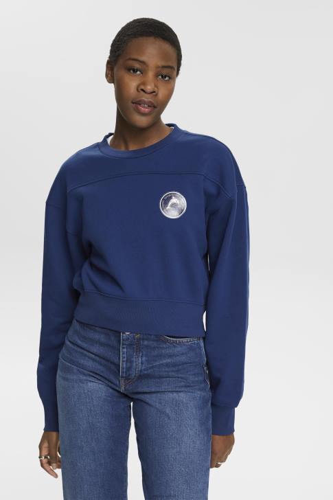 Sweatshirts & Hoodies Ink Women Esprit Cropped sweatshirt V48Z155