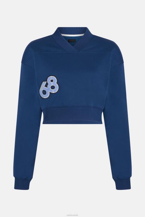 Sweatshirts & Hoodies Ink Women Esprit Cropped varsity patch sweatshirt V48Z419