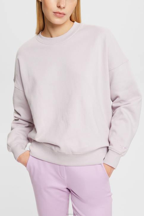 Sweatshirts & Hoodies Lavender Women Esprit Relaxed Fit Sweatshirt V48Z525