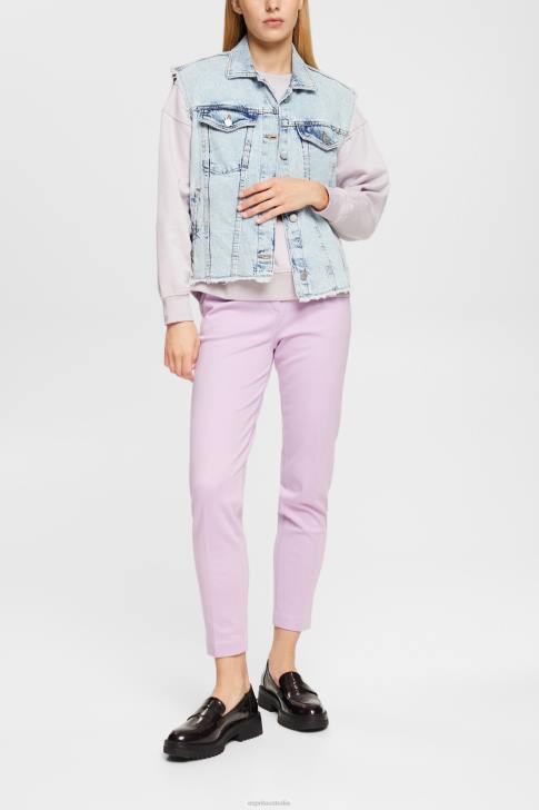 Sweatshirts & Hoodies Lavender Women Esprit Relaxed Fit Sweatshirt V48Z525
