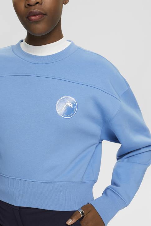 Sweatshirts & Hoodies Light Blue Lavender Women Esprit Cropped sweatshirt V48Z156