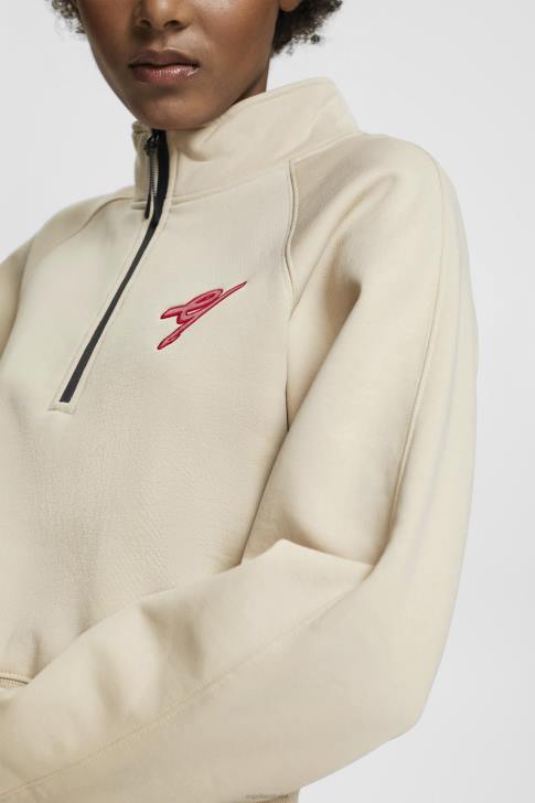 Sweatshirts & Hoodies Light Taupe Women Esprit Half-zip sweatshirt V48Z160