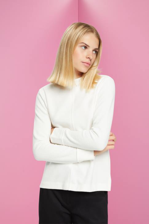 Sweatshirts & Hoodies Off White Women Esprit Stand-up collar sweatshirt, cotton blend V48Z446