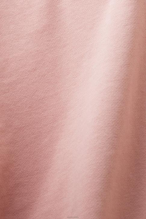Sweatshirts & Hoodies Old Pink Women Esprit Embroidered logo hoodie, organic cotton V48Z9