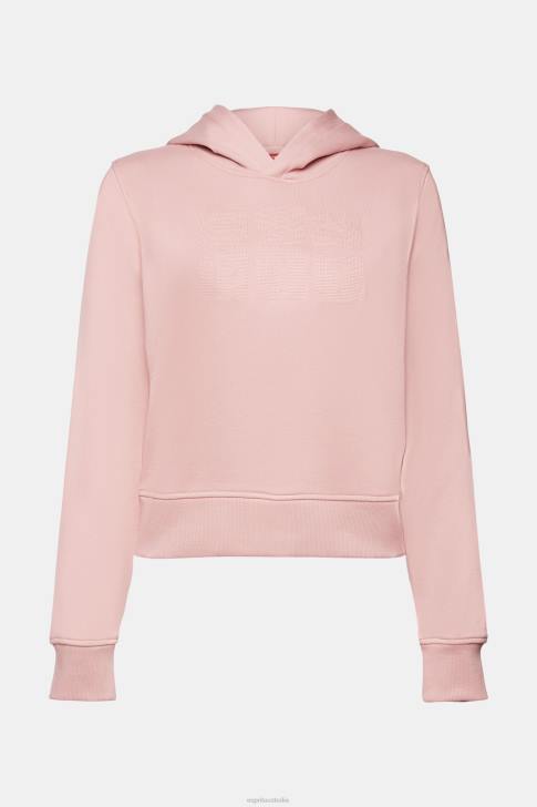 Sweatshirts & Hoodies Old Pink Women Esprit Embroidered logo hoodie, organic cotton V48Z9