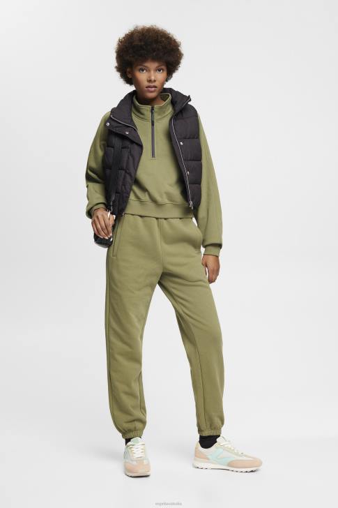 Sweatshirts & Hoodies Olive Women Esprit Half-zip sweatshirt V48Z161