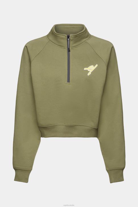 Sweatshirts & Hoodies Olive Women Esprit Half-zip sweatshirt V48Z161
