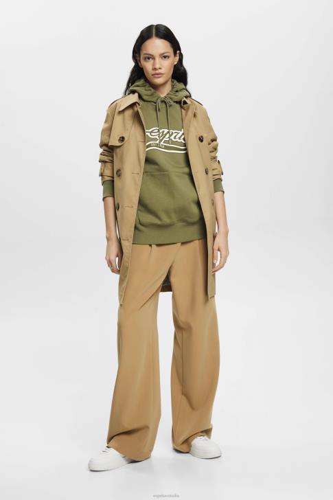 Sweatshirts & Hoodies Olive Women Esprit Logo print hoodie V48Z170