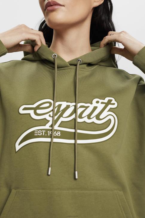 Sweatshirts & Hoodies Olive Women Esprit Logo print hoodie V48Z170