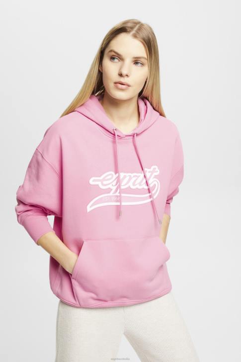 Sweatshirts & Hoodies Pink Women Esprit Logo print hoodie V48Z172
