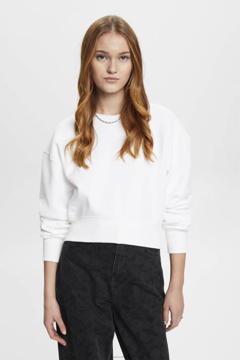 Sweatshirts & Hoodies White Women Esprit Cropped sweatshirt V48Z153