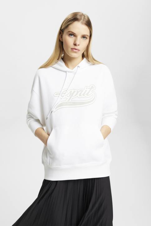 Sweatshirts & Hoodies White Women Esprit Logo print hoodie V48Z168