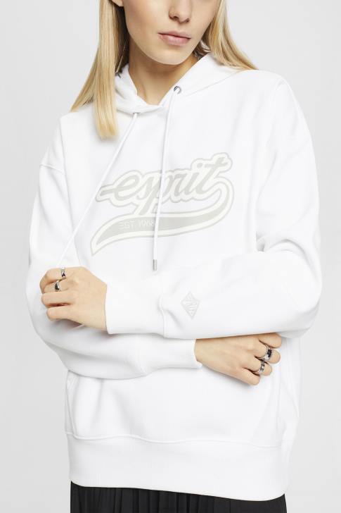 Sweatshirts & Hoodies White Women Esprit Logo print hoodie V48Z168
